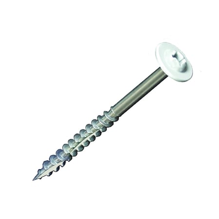 Csh Wood Screw, #10, 2-1/2 in, Zinc Plated Stainless Steel Flange Round Head 1500 PK 0.RWCC10212W27